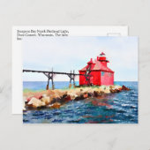 ウィスコンシンピエールヘッドライトハウス ポストカード (正面/裏面)