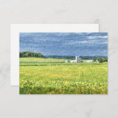 ウィスコンシンファームシーンDunn County サンキューカード (正面/裏面)