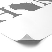 ウィスコンシンホーム州ワードアート ポスター (角)