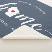 ウィスコンシンホーム州 パーソナライズされた シェルパブランケット (3/4)