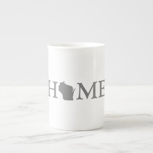 ウィスコンシンホーム州 ボーンチャイナマグカップ (正面)