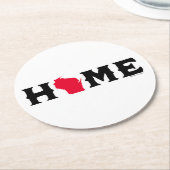 ウィスコンシンホーム ラウンドペーパーコースター (アングル)