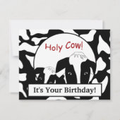 ウィスコンシンホーリーカウズ誕生日カスタムフラットカード カード (正面)