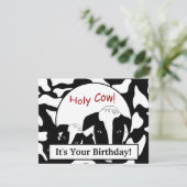 ウィスコンシンホーリーカウズ誕生日カスタムフラットカード カード (スタンド正面)