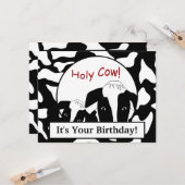 ウィスコンシンホーリーカウズ誕生日カスタムフラットカード カード (正面/裏面インサイチュ)