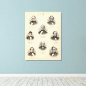 ウィスコンシンポートレート州知事NPタルマージュ キャンバスプリント (インサイチュ (ウッドフロア))