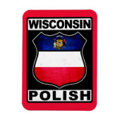 ウィスコンシンポーランドアメリカン マグネット (縦)