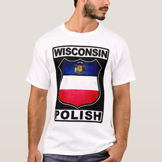 ウィスコンシンポーランドアメリカン Tシャツ (正面)