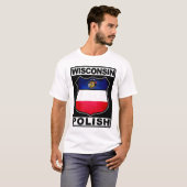 ウィスコンシンポーランドアメリカン Tシャツ (正面フル)