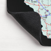 ウィスコンシンマップマウスパッド マウスパッド (コーナー)