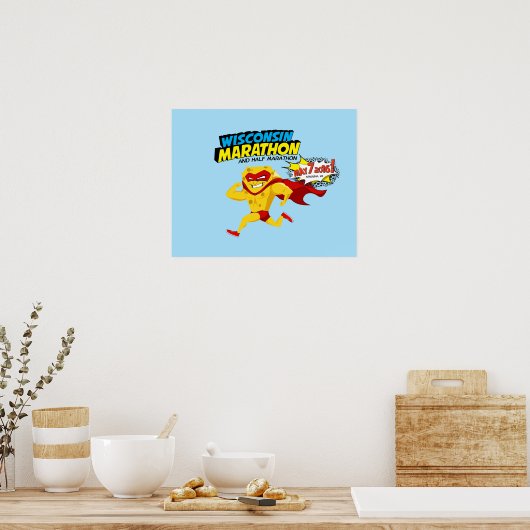 ウィスコンシンマラソンレースの日 ポスター (キッチン)