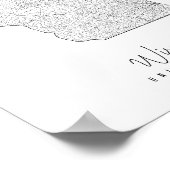 ウィスコンシンミニマル通りの地図 ポスター (角)