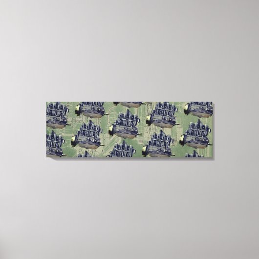 ウィスコンシンモーターミルウォーキーウィスコンシンエンジンアーリーK キャンバスプリント (正面)