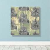 ウィスコンシンモーターミルウォーキーウィスコンシンエンジンアーリーK キャンバスプリント (インサイチュ (ウッドフロア))