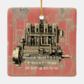 ウィスコンシンモーターミルウォーキーウィスコンシンエンジンアーリーK セラミックオーナメント (裏面)