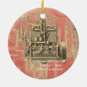 ウィスコンシンモーターミルウォーキーウィスコンシンエンジン初期 セラミックオーナメント (裏面)