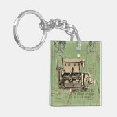 ウィスコンシンモーターミルウォーキーウィスコンシンガスエンジンB-3 キーホルダー (正面左)