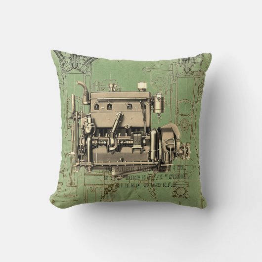 ウィスコンシンモーターミルウォーキーウィスコンシンガスエンジンB-3 クッション (正面)