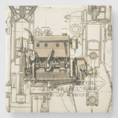 ウィスコンシンモーターミルウォーキーウィスコンシンガスエンジンB-3 ストーンコースター (正面)