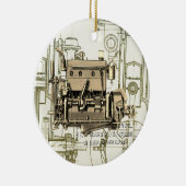 ウィスコンシンモーターミルウォーキーウィスコンシンガスエンジンB-3 セラミックオーナメント (右)