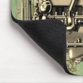 ウィスコンシンモーターミルウォーキーウィスコンシンガスエンジンB-3 マウスパッド (コーナー)