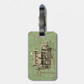 ウィスコンシンモーターミルウォーキーウィスコンシンガスエンジンB-3 ラゲッジタグ (裏面縦)