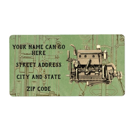 ウィスコンシンモーターミルウォーキーウィスコンシンガスエンジンB-3 ラベル (正面)