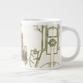 ウィスコンシンモーターミルウォーキーウィスコンシンガスエンジンK5 ジャンボコーヒーマグカップ (右)