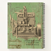 ウィスコンシンモーターミルウォーキーウィスコンシンガスエンジンK ノートブック (裏面)