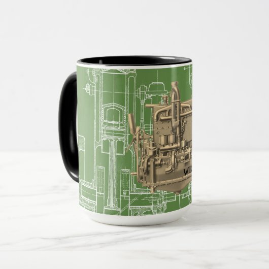 ウィスコンシンモーターミルウォーキーウィスコンシンガスエンジンK マグカップ (正面左)