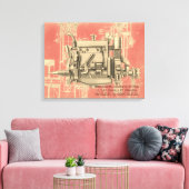 ウィスコンシンモーターミルウォーキーウィスコンシンガスエンジンX キャンバスプリント (インサイチュ (リビング))