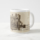 ウィスコンシンモーターミルウォーキーウィスコンシンガスエンジンX ジャンボコーヒーマグカップ (正面右)