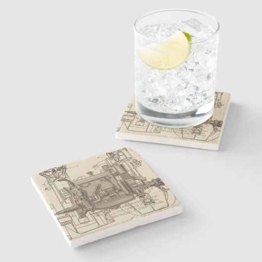 ウィスコンシンモーターミルウォーキーウィスコンシンガスエンジンX ストーンコースター (横)