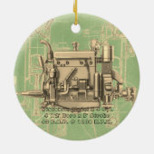 ウィスコンシンモーターミルウォーキーウィスコンシンガスエンジンX セラミックオーナメント (裏面)