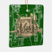 ウィスコンシンモーターミルウォーキーウィスコンシンガスエンジンX セラミックオーナメント (右)