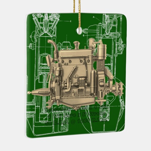 ウィスコンシンモーターミルウォーキーウィスコンシンガスエンジンX セラミックオーナメント (右)