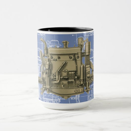 ウィスコンシンモーターミルウォーキーウィスコンシンガスエンジンX マグカップ (中央)