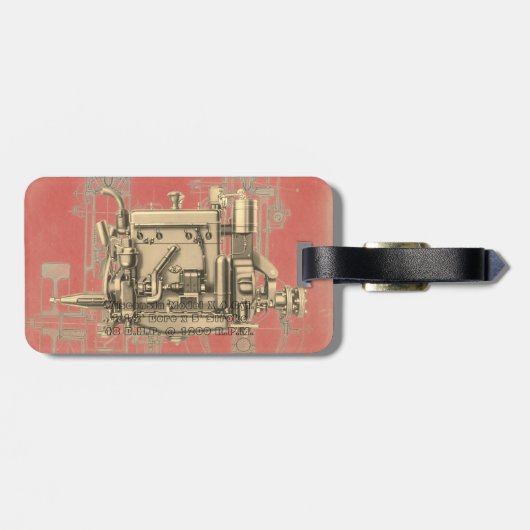 ウィスコンシンモーターミルウォーキーウィスコンシンガスエンジンX ラゲッジタグ (裏面横)