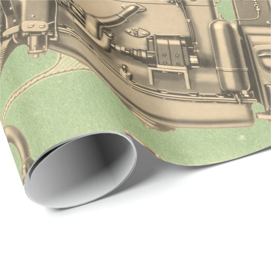 ウィスコンシンモーターミルウォーキーウィスコンシンガスエンジンX ラッピングペーパー (ロールコーナー)