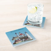 ウィスコンシンライトハウスガラスコースター ガラスコースター (アングル)