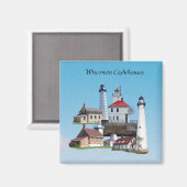 ウィスコンシンライトハウスマグネット マグネット (正面/裏面)