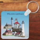 ウィスコンシンライトハウスメタルキーチェーン キーホルダー (裏面)