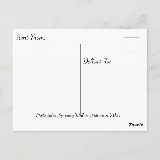 ウィスコンシンランドスケープ写真ことわざhi ポストカード (裏面)