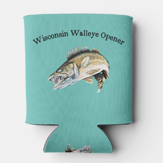 ウィスコンシンワルレイエ魚釣りオープナー 缶クーラー (裏面)