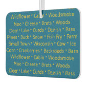 ウィスコンシンワーズカーエアーフレッシュナー カーエアーフレッシュナー (左)