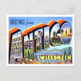 ウィスコンシンヴィンテージ大文字葉書 ポストカード
