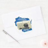 ウィスコンシン公衆無線ステッカー ラウンドシール (封筒)