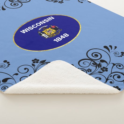 ウィスコンシン国旗 シェルパブランケット (3/4)