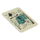 ウィスコンシン国立公園マップ磁石 マグネット (右側)