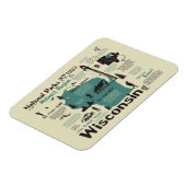 ウィスコンシン国立公園マップ磁石 マグネット (左側)